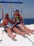 Parasailing at Figtree Bay